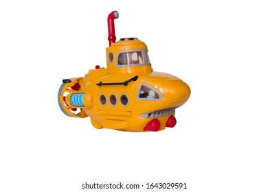 Toy Yellow Submarine On White Background Stock Photo (Edit Now) 1643296786