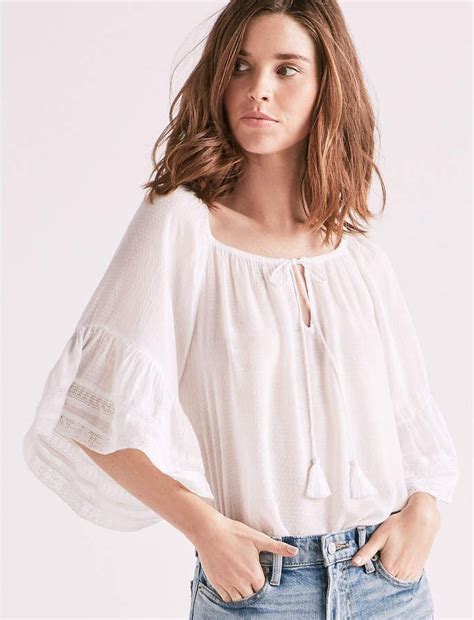 Bell Sleeve Peasant Top