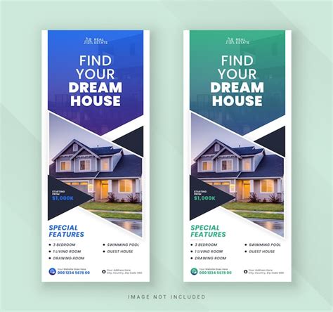 Premium Vector Real Estate Agency Dream House Roll Up Banner Or Pull