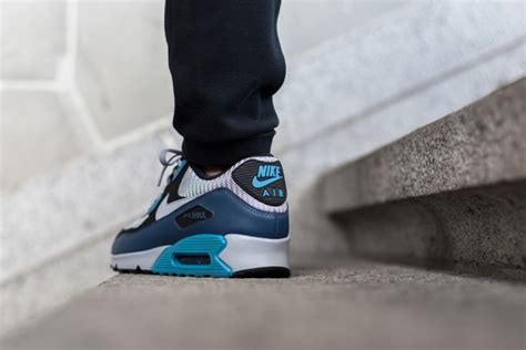 Nike Air Max 90 Essential Squadron Blue Wolf Grey Sneaker Bar Detroit