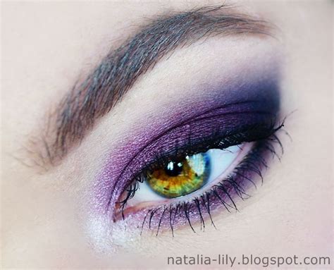 Beauty Blog Makijaż Czarno Bordowe Srebrne Smoky Eye krok po kroku