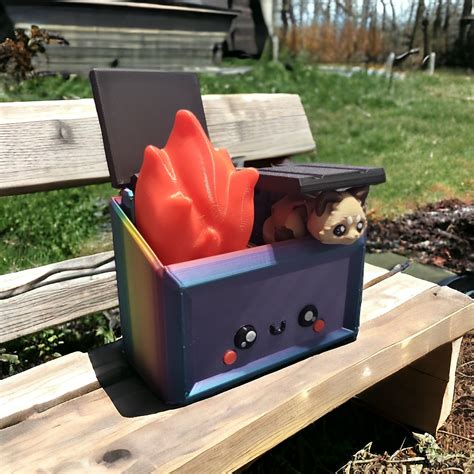 D Printed Dumpster Fire Articulated Raccoon Etsy