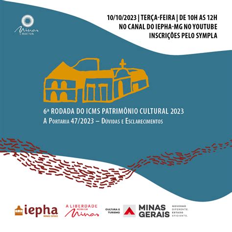 6ª Rodada do ICMS Patrimônio Cultural IEPHA