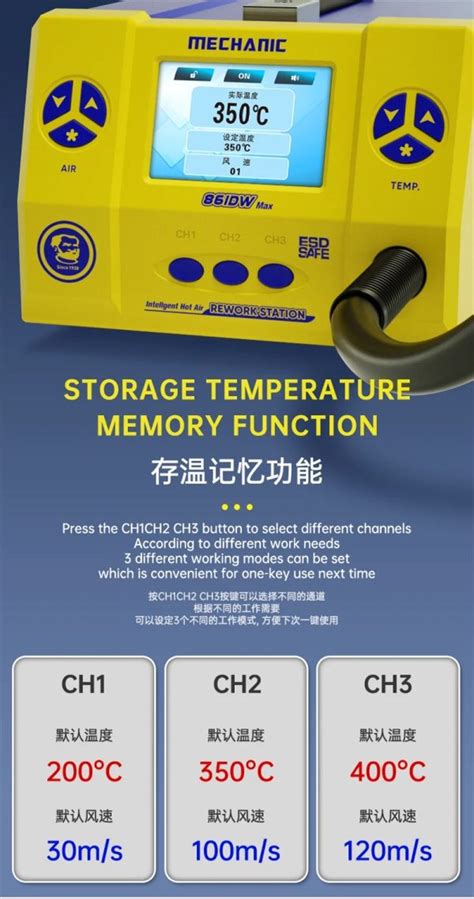 Mechanic Dw Max Intelligent Hot Air Rework Station Cme Distribution Sdn Bhd