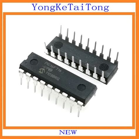10PCS/LOT PIC16F716 I/P PIC16F716 16F716 16F716 I/P DIP18-in Integrated ...