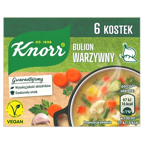 Knorr Bulion warzywny 60 g 6 x 10 g Zakupy online z dostawą do domu