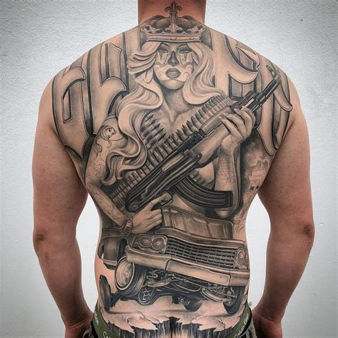 Tatuaż Chicano Tattoo Witryna Historia Stylu Tatuażu