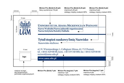 Wizyt Wki System Identyfikacji Wizualnej Uniwersytetu Im Adama