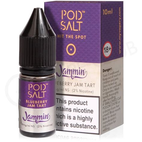 Blueberry Jam Tart Nic Salt E Liquid By Pod Salt Jammin