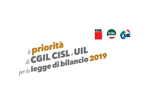 Legge Di Bilancio Le Priorit E Le Proposte Di Cgil Cisl E Uil