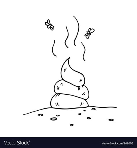 Poop Doodle Royalty Free Vector Image Vectorstock