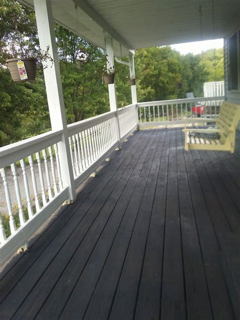 Cabot dark slate semi solid stain. | Deck stain colors, Staining deck ...