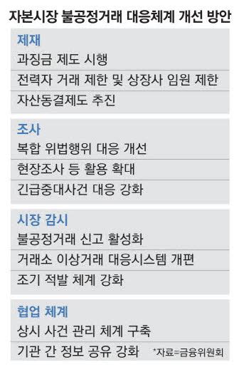 주가 조작땐 금융당국이 자산동결 추진 매일경제