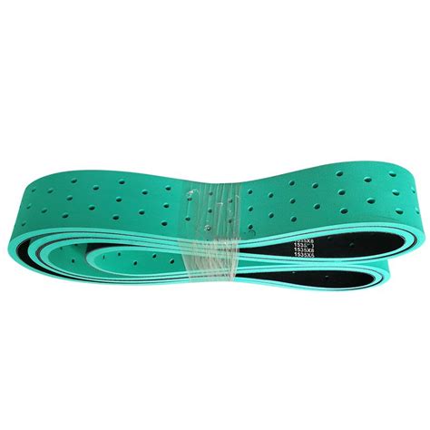 Hot Sales Perforate Green Vulcanized Rubber Coating Flat Belt For