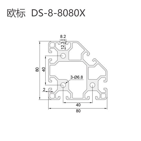 8080x 80系列铝型材 青岛盛龙源工业设备有限公司