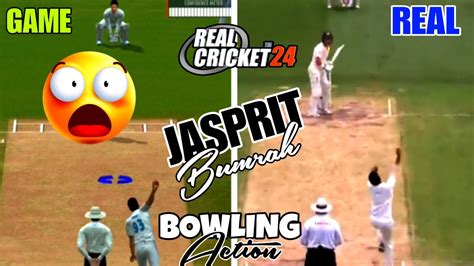 Jasprit Bumrah Bowling Action In Real Cricket Youtube Cricket