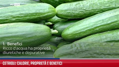 Cetrioli calorie proprietà e benefici Video Sky