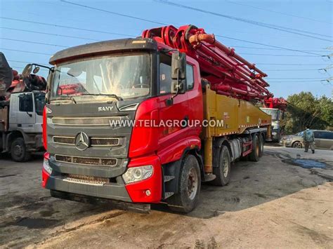 Sany M Second Hand Concrete Boom Pump Truck Sany Car Mounted