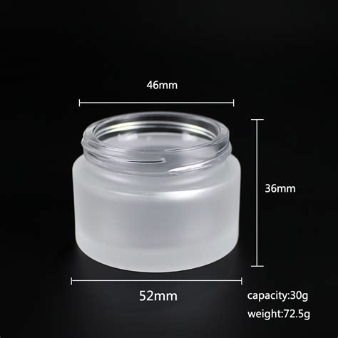 G Frosted Jar With Whtie Cap Oud Bottle Cosmetic Glass Packaging