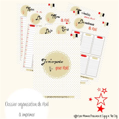 Diy Planning D Organisation Des F Tes De No L Imprimer