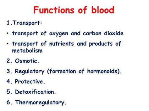 Function Of Blood