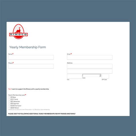 Sample Membership Form Template Hot Sex Picture