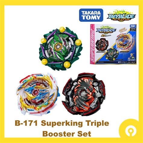 Takara Tomy Beyblade Burst B 171 Superking Triple Booster Set Tempest