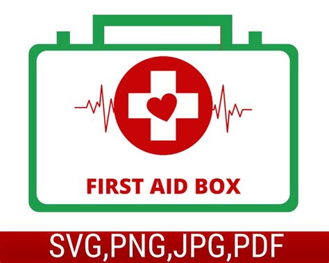 First Aid Box Svg Cut Files Emergency Kit Medicine First Aid Etsy