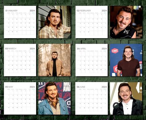 Morgan Wallen Calendar 2024 Morgan Wallen 2024 Celebrity Wall Calendar