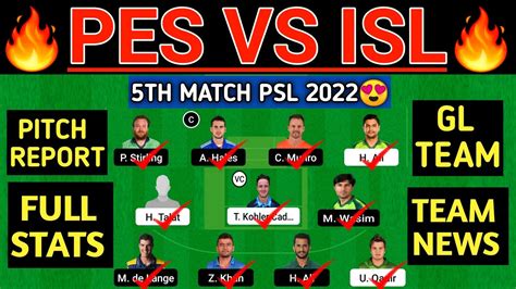 Pes Vs Isl Dream Prediction Pes Vs Isl Dream Team Pes Vs Isl