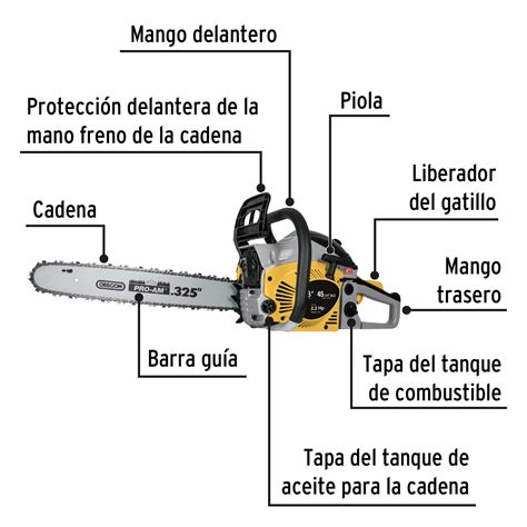 Partes De Una Motosierra Y Su Funcionamiento Gasolina Y El Ctrica