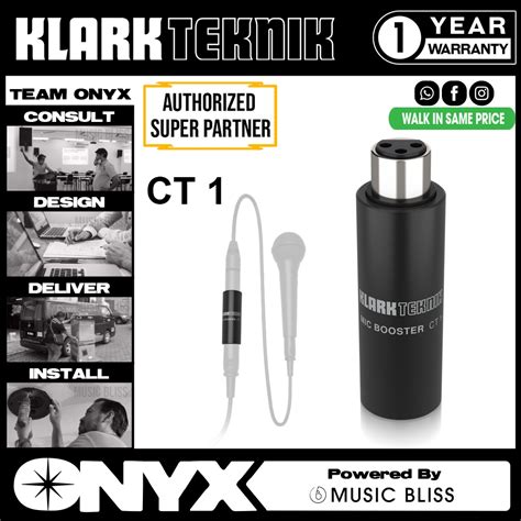 Klark Teknik Mic Booster Ct Compact Dynamic Microphone Booster Ct