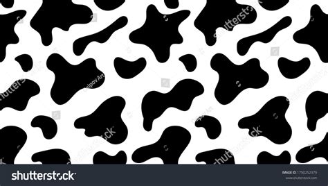 Vector Image Cow Pattern Stock Vector (Royalty Free) 1750252379 | Shutterstock