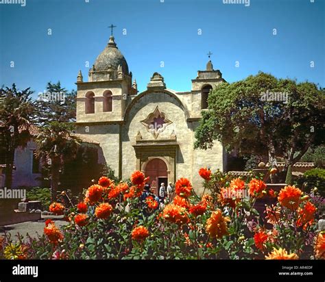 San Carlos Borroméo de Carmelo Mission in Carmel California Stock Photo ...