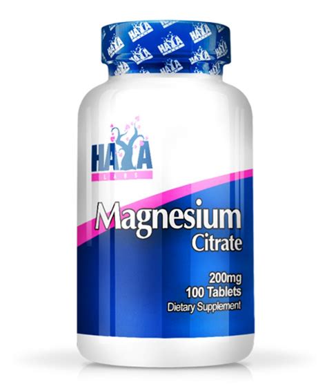 Haya Labs Magnesium Citrate Mg Tabs