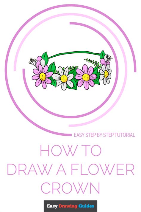 How to Draw a Flower Crown - Really Easy Drawing Tutorial