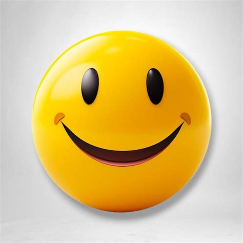 Emoticon Amarelo Sorridente No Estilo De Desenhos Animados Inteligentes