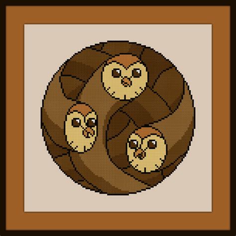 Free The Owl House Cross Stitch Pattern Hooty Circle Cross Stitch Owl