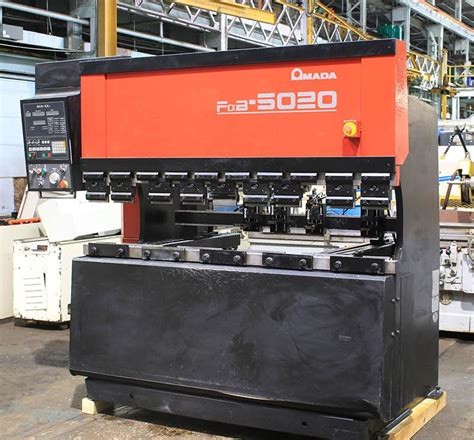 Amada 55 Ton Up Acting Hydraulic CNC Press Brake Model FBD 5020E Mfg