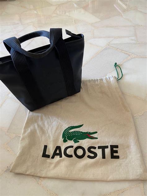 Lacoste Dark Blue Tote Womens Fashion Bags And Wallets Tote Bags On