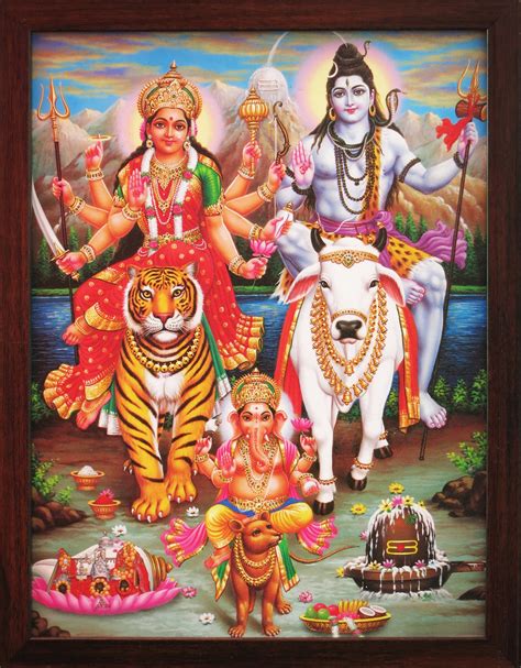 Buy Handicraft Store Shiva With Durga And Ganesha In Himalaya A