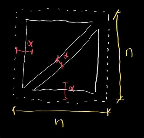 Geometry Equation That Computes Right Isosceles Triangle Edges Based