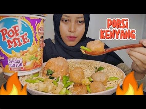 PEDAS JONTOR MUKBANG POP MIE PEDAS DOWER KUAH PANGSIT JONTOR BAKSO