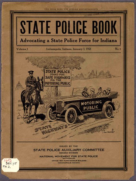 State Agency Documents Collection: Indiana State Police | Indiana State ...