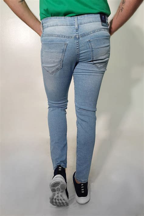 Calça Jeans Super Skinny Masculina Délavé Elastano Anticorpus