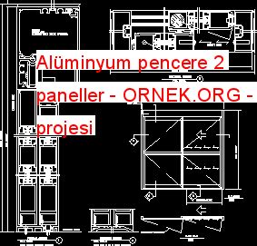 Proje Sitesi Al Minyum Pencere Paneller Autocad Projesi