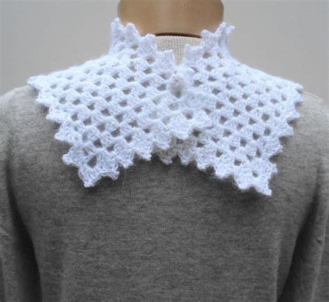 Flower Square Collar Pa E Crochet Pattern Pdf Etsy