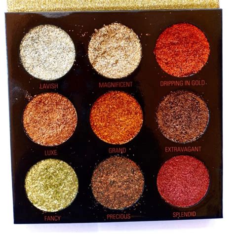 Makeup Revolution Pressed Glitter Palette Midas Touch Review Swatches