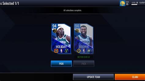 CLAIMING MY 94 OVR EAST PLAYOFFS MASTER JRUE HOLIDAY IN NBA LIVE MOBILE