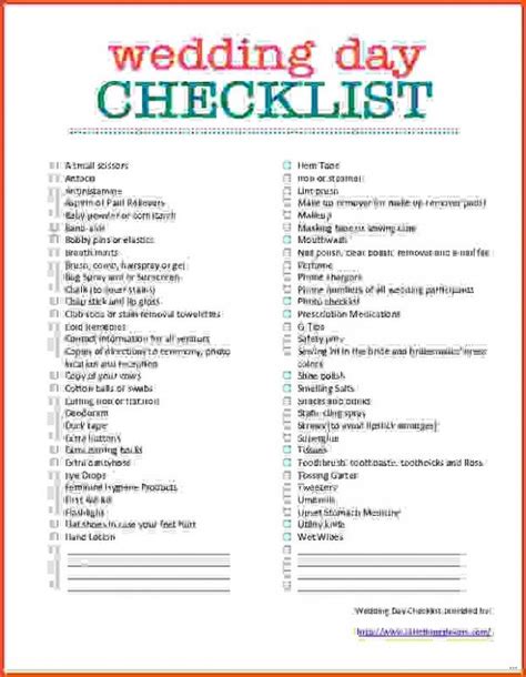 6 Months Wedding Checklist Printable Sgroupvere